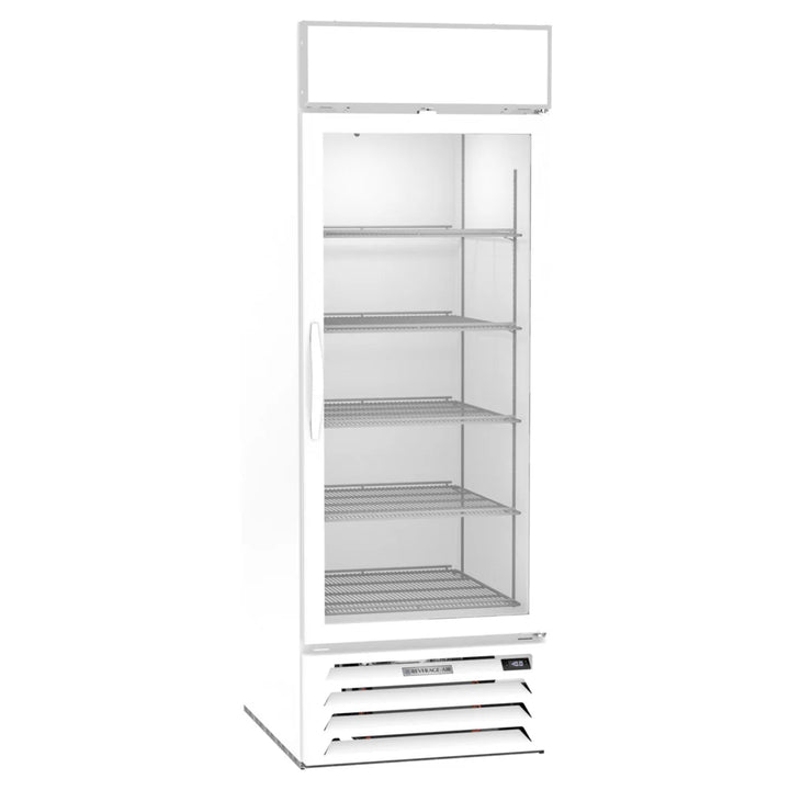 Beverage-Air MMF23HC-1-W MarketMax 27" White Glass Door Merchandising Freezer 22.5 Cu. Ft.