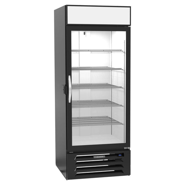 Beverage-Air MMF27HC-1-B-IQ 30" Black Glass Door Merchandiser Freezer with Electronic Lock