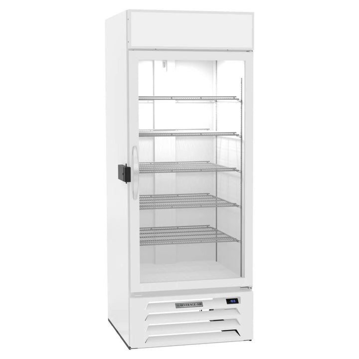 Beverage-Air MMF27HC-1-W-IQ MarketMax 30" White Glass Door Merchandiser Freezer with Electronic Lock