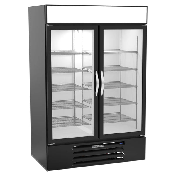 Beverage-Air MMF49HC-1-B MarketMax 52" Glass Door Merchandising Freezer - 46.2 Cu. Ft. Black