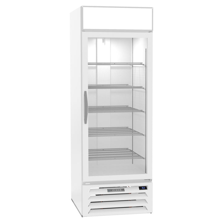 Beverage-Air MMR23HC-1-W-WINE MarketMax 27" Glass Door Wine Refrigerator White