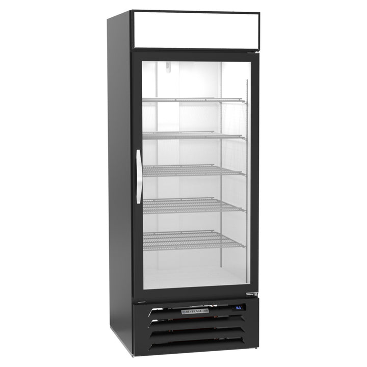 Beverage-Air MMR27HC-1-B-WINE MarketMax 30" Glass Door Wine Refrigerator Black