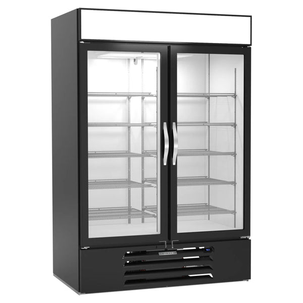 Beverage-Air MMR49HC-1-B-IQ MarketMax 52" Refrigerated Glass Door Merchandiser with Electronic Lock Black