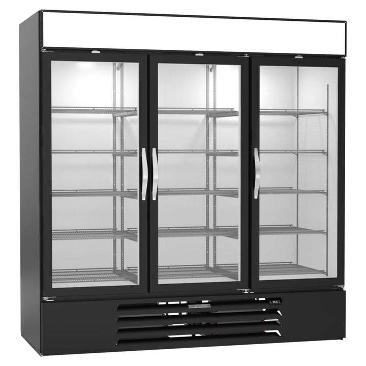 Beverage-Air MMR72HC-1-B-WINE MarketMax 75" Glass Door Wine Refrigerator Black