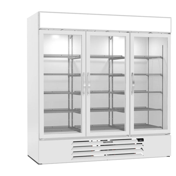 Beverage-Air MMR72HC-1-W MarketMax 75" Refrigerated Glass Door Merchandiser with LED Lighting White