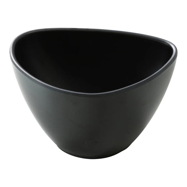 Yanco MO-306 Moderne 5.5" Triangular Moderne Bowl, Black Melamine, 16oz - Pack of 48