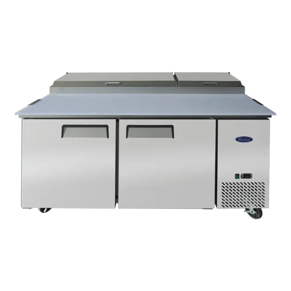 Atosa MPF8202GR 67" Pizza Prep Table, 9 Pans 18.5 Cu.Ft