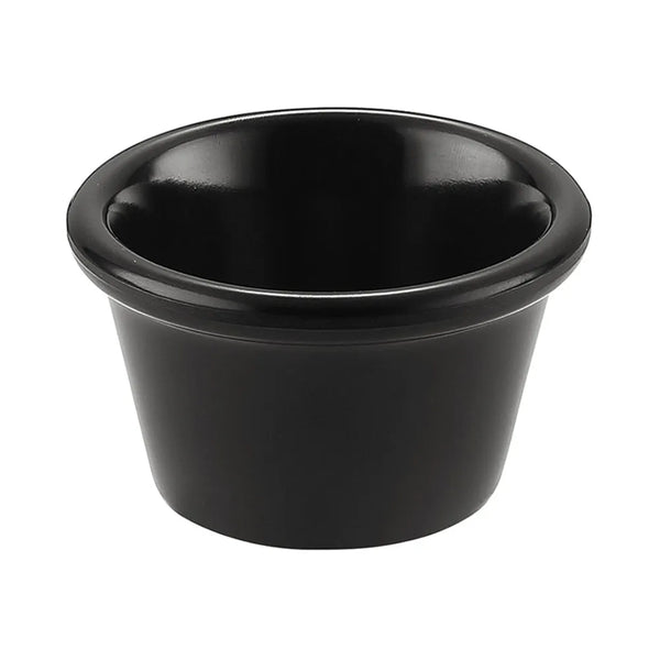 CAC China MRKF-1-BLK Ramekin BLK 1.5oz 2 1/2" Case of 12 Pcs