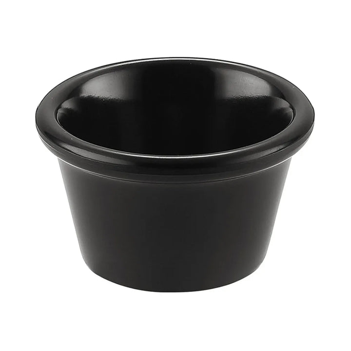 CAC China MRKF-1-BLK Ramekin BLK 1.5oz 2 1/2" Case of 12 Pcs