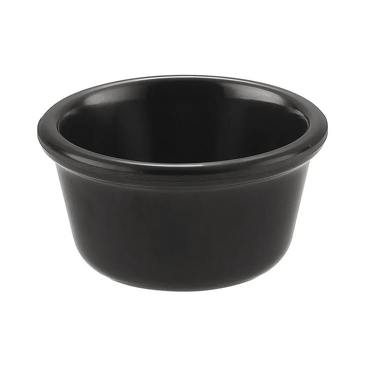 CAC China MRKF-4-BLK Ramekin BLK 4oz 3 1/4" Case of 12 Pcs