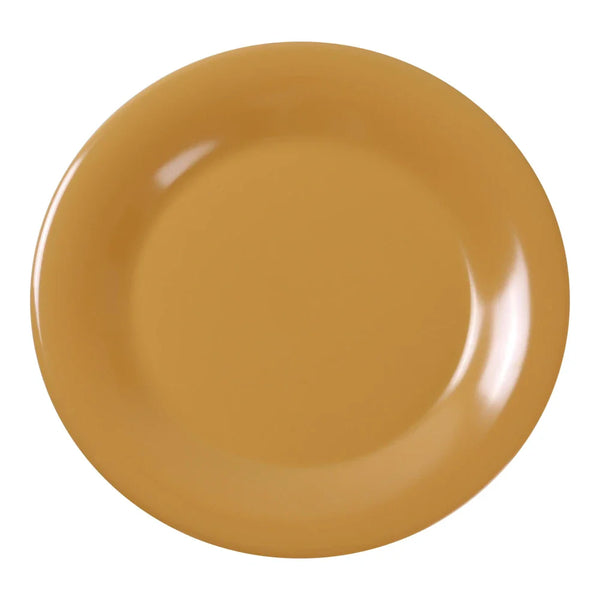 Yanco MS-006YL Milestone 6.5" Round Plate with Yellow Melamine & Wide Rim - Pack of 48