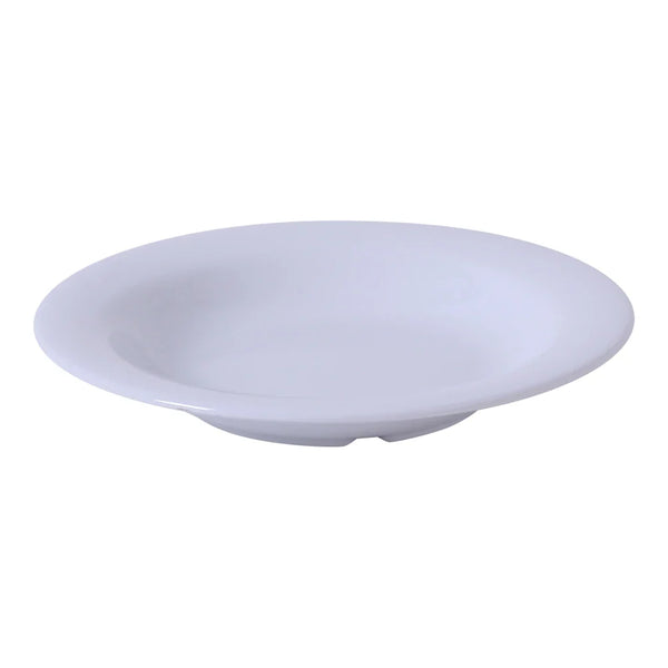 Yanco MS-5809WT Milestone 13 Oz White Melamine Pasta Bowl, Pack of 24