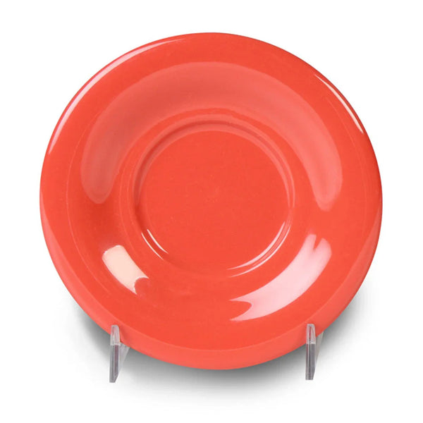 Yanco MS-9303RD Milestone 5.5" Orange-Red Melamine Saucer For Model MS-303/313/5044/9018, Pack of 48