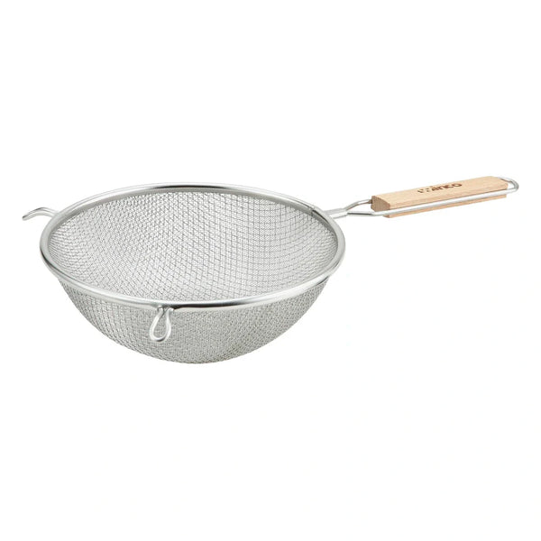 Winco MS3A-8D 8" Double Mesh Strainer, Fine, Stainless Steel