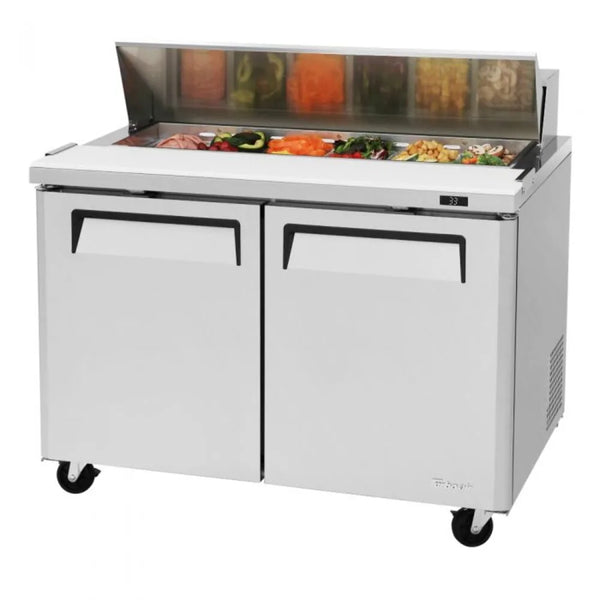 Turbo Air MST-48-N 48-1/4" 2 Section M3 Series Sandwich/Salad Prep Unit, 12 cu. Ft., 115/60/1