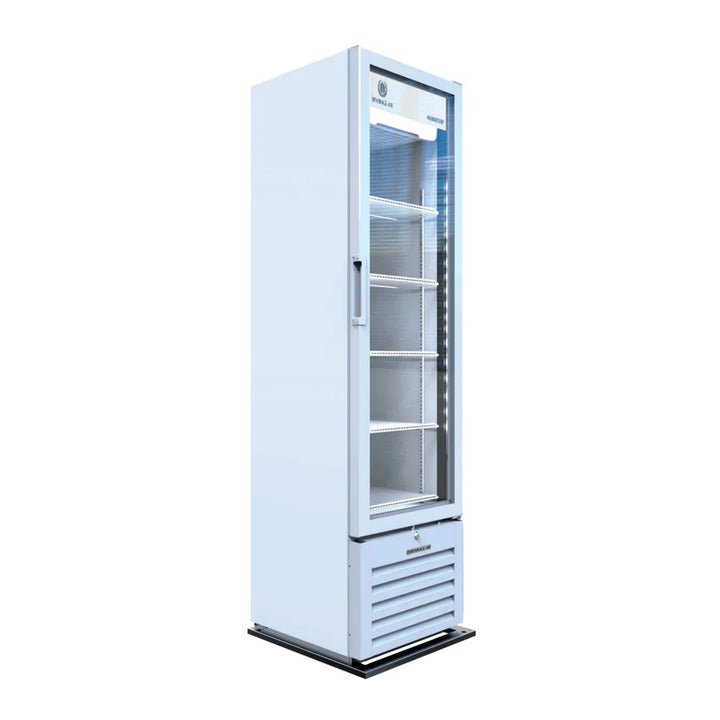 Beverage-Air MT08-1H6W 19" Marketeer Series Refrigerated Glass Door Merchandiser with LED Lighting White