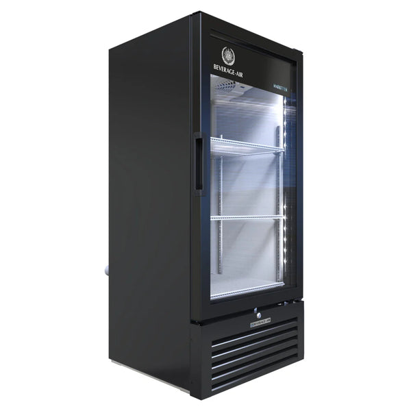 Beverage-Air MT10-1B 25" Marketeer Series Refrigerated Glass Door Merchandiser with LED Lighting Black