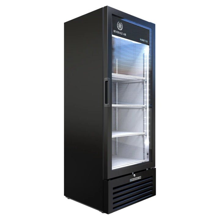 Beverage-Air MT12-1B 25" Marketeer Series Refrigerated Glass Door Merchandiser with LED Lighting Black