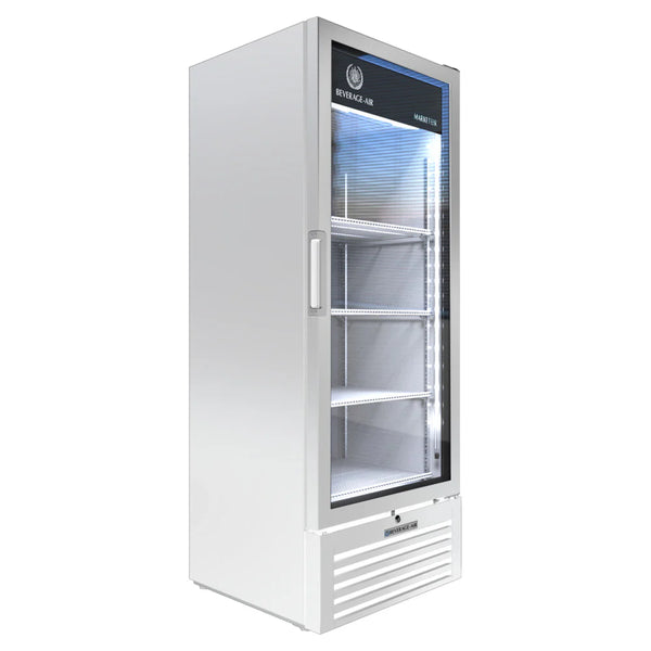 Beverage-Air MT12-1W 25" Marketeer Series Refrigerated Glass Door Merchandiser with LED Lighting White