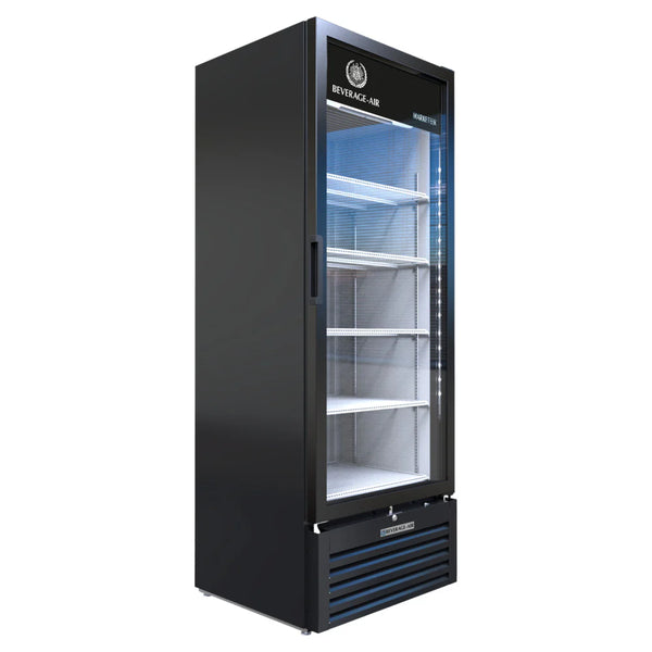 Beverage-Air MT23-1B 29 1/2" Marketeer Series Refrigerated Glass Door Merchandiser with LED Lighting Black