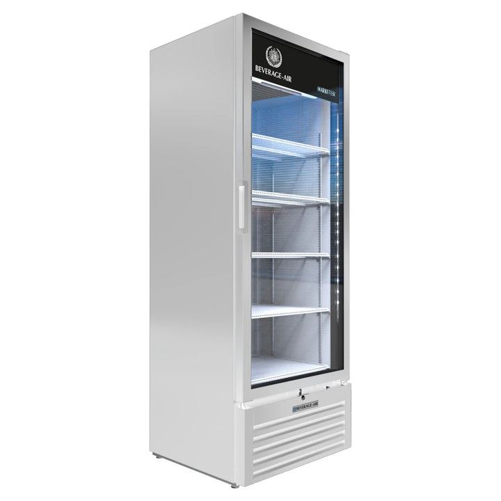 Beverage-Air MT23-1W 29 1/2" Marketeer Series Refrigerated Glass Door Merchandiser with LED Lighting White