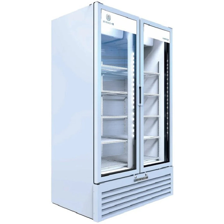 Beverage-Air MT34-1-W 39 1/2" Marketeer Series Refrigerated Glass Door Merchandiser with LED Lighting White