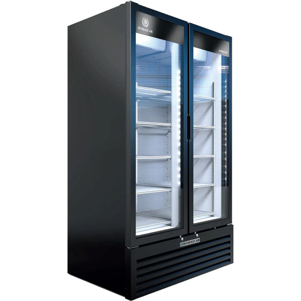 Beverage-Air MT49-1B 47" Marketeer Series Refrigerated Glass Door Merchandiser with LED Lighting Black