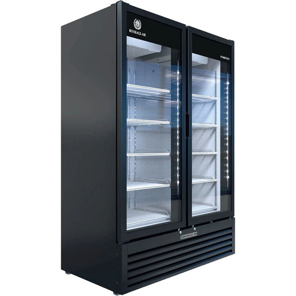 Beverage-Air MT53-1B 54" Marketeer Series Refrigerated Glass Door Merchandiser with LED Lighting Black