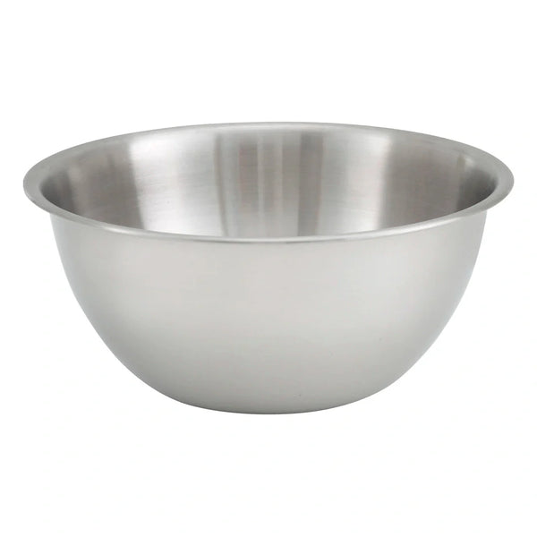 Winco MXBH-1300 13qt Mixing Bowl, Deep, Heavy-duty Stainless Steel, 0.6 mm