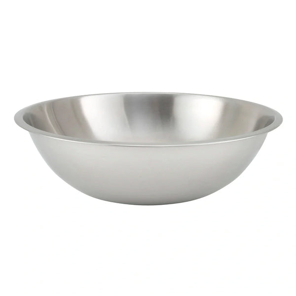 Winco MXHV-1300 13qt Mixing Bowl, Shallow, Heavy-duty Stainless Steel,0.65mm