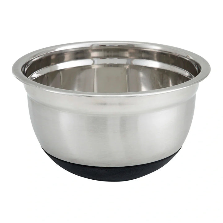 Winco MXRU-150 1.5qt Mixing Bowl, Silicone Base, Stainless Steel