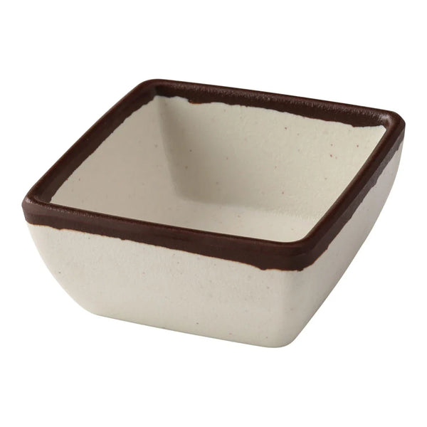 Yanco NA-5004 Nature Art 5 Oz White Melamine Square Sauce Dish, Pack of 48