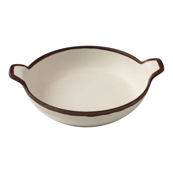 Yanco NA-509 Nature Art 24 Oz White Melamine Bowl with Handle, Pack of 36