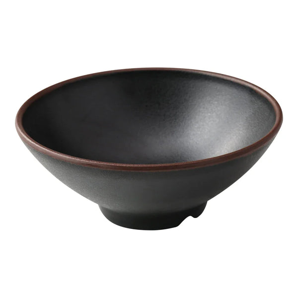 Yanco NA-608BK Nature Art 38 Oz Black Melamine Ramen Bowl, Pack of 24