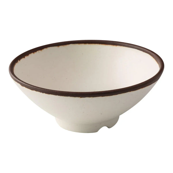 Yanco NA-608 Nature Art 38 Oz White Melamine Ramen Bowl, Pack of 24