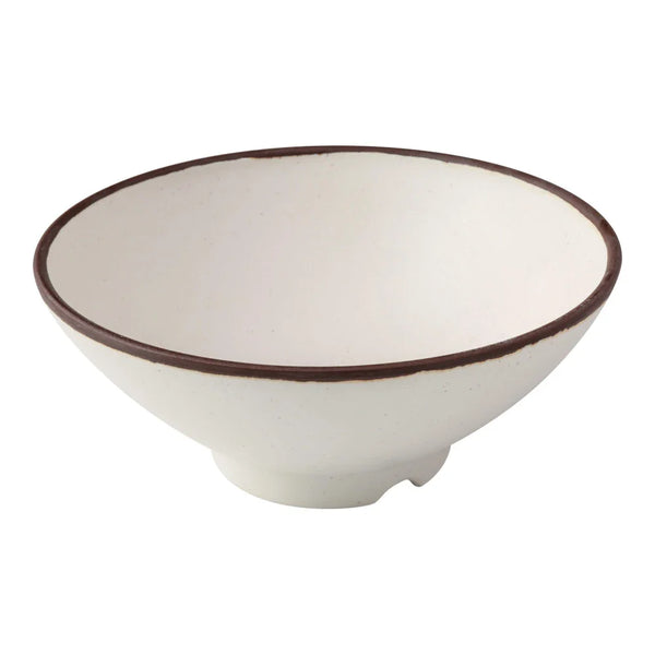 Yanco NA-609 Nature Art 55 Oz White Melamine Ramen Bowl, Pack of 24