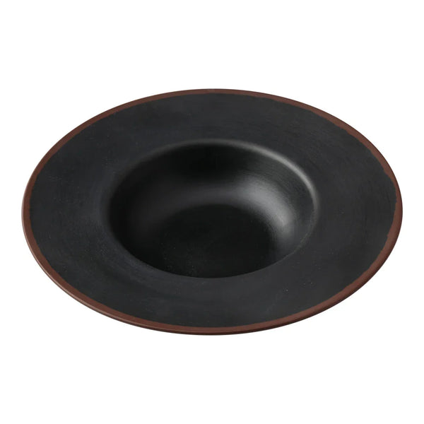 Yanco NA-710BK Nature Art 10 Oz Black Melamine Dessert Plate, Pack of 24