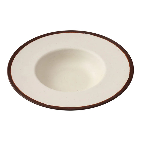 Yanco NA-710 Nature Art 10 Oz White Melamine Dessert Plate, White, Pack of 24