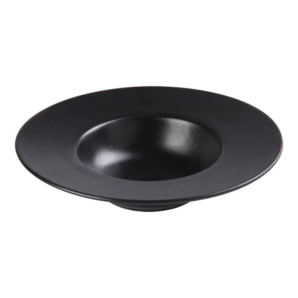 Yanco NB-610 Noble Black 10 Oz Black Dessert Plate, China, Pack of 12