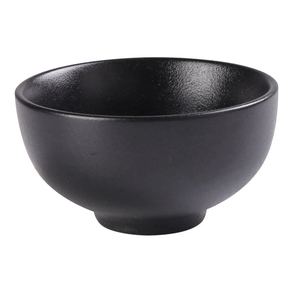 Yanco NB-804 Noble Black 9 Oz Black Soup Bowl, China, Pack of 36