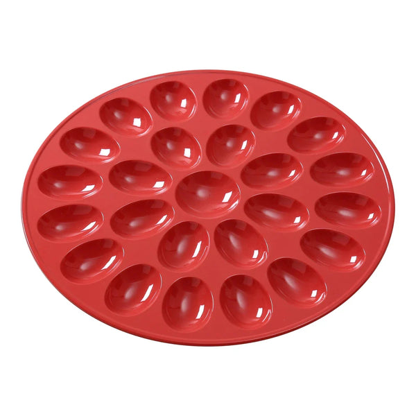 Yanco NC-1014RD Accessories 12.5" Red Melamine 24-Egg Holder, Pack of 12