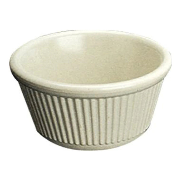 Yanco NC-507B 1.5 Oz White Melamine Fluted Ramekin, Pack of 72