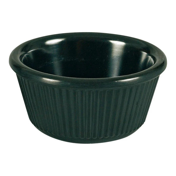 Yanco NC-509BK 2 Oz Black Melamine Fluted Ramekin, Pack of 72