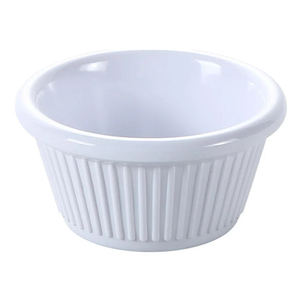 Yanco NC-509WT 2 Oz White Melamine Fluted Ramekin, Pack of 72