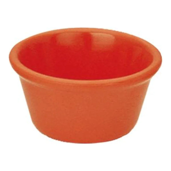 Yanco NC-536RD Milestone 2 Oz Orange-Red Melamine Smooth Ramekin, Pack of 72