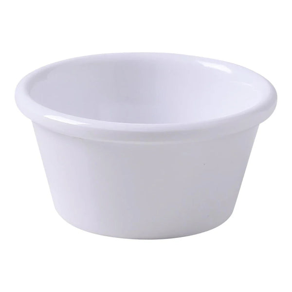 Yanco NC-539 Accessories 6 Oz Smooth Ramekin, 3.75" Diameter, 1.75" Height, White Melamine, Pack of 72