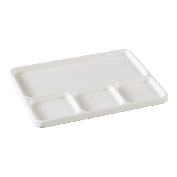 Yanco NC-7521 Compartment Collection Divided Compartment, Round, 10" Diameter, Melamine, Pack of 24