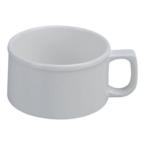 Yanco NC-9014I Pine Tree Soup Mug, 12 oz Capacity, 2.75" Height, 4" Ivory Melamine Pack of 48