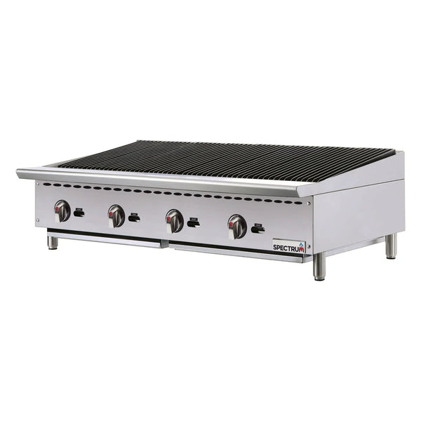 Winco NGCB-48R 48" Countertop Natural Gas Charbroiler