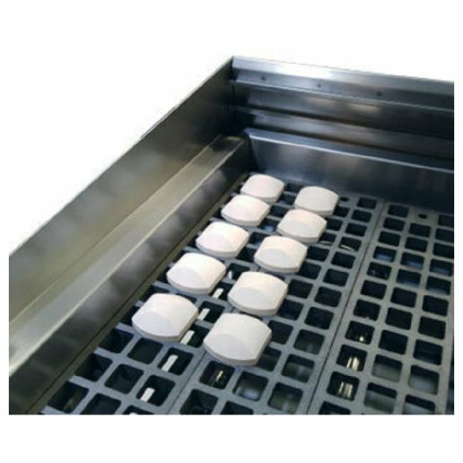 Winco NGCB-P11-3 Briquette Rock Kit for 36" Charbroiler, 3/Pack - The Horecastore